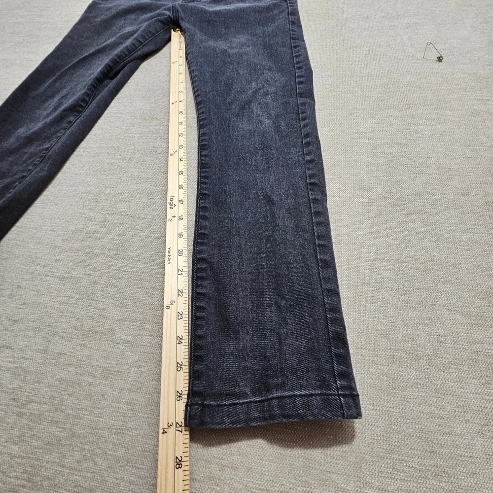 Chaokuzhe Straight Leg Jeans 32 Black Blue Contrast Two Tone Streetwear